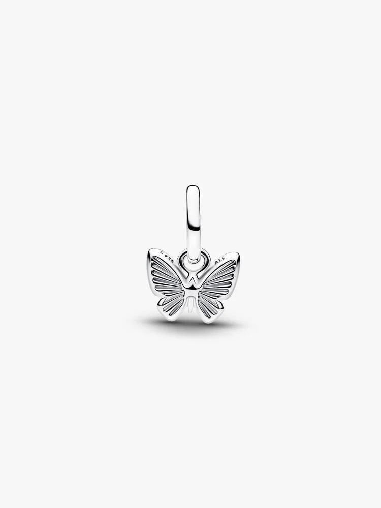 Rosafarbener Schmetterling Mini-Charm-Anhänger - 793825C01