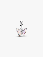 Rosafarbener Schmetterling Mini-Charm-Anhänger - 793825C01