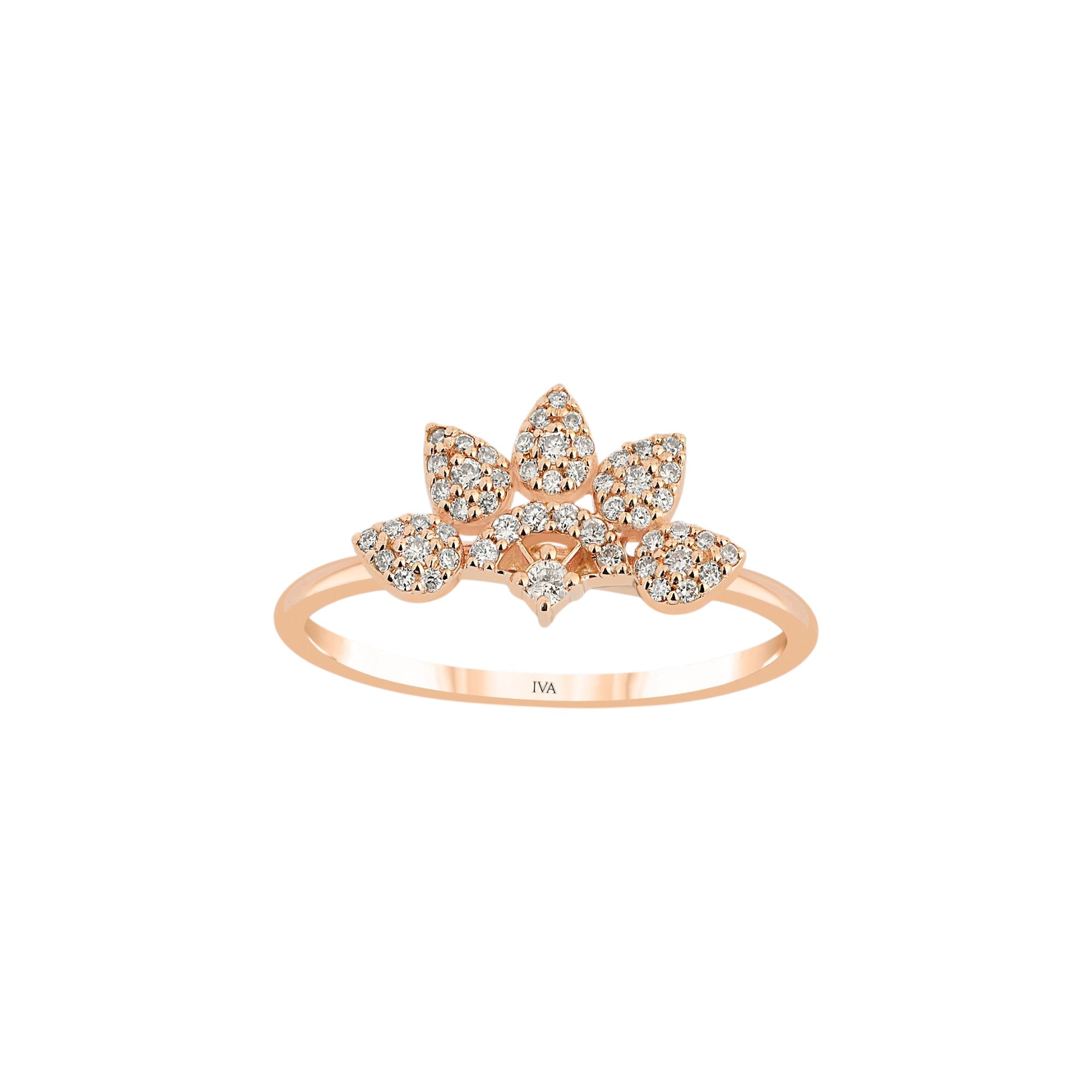 Roségold Diamantring 0.18 ct in 585 oder 750 Gold