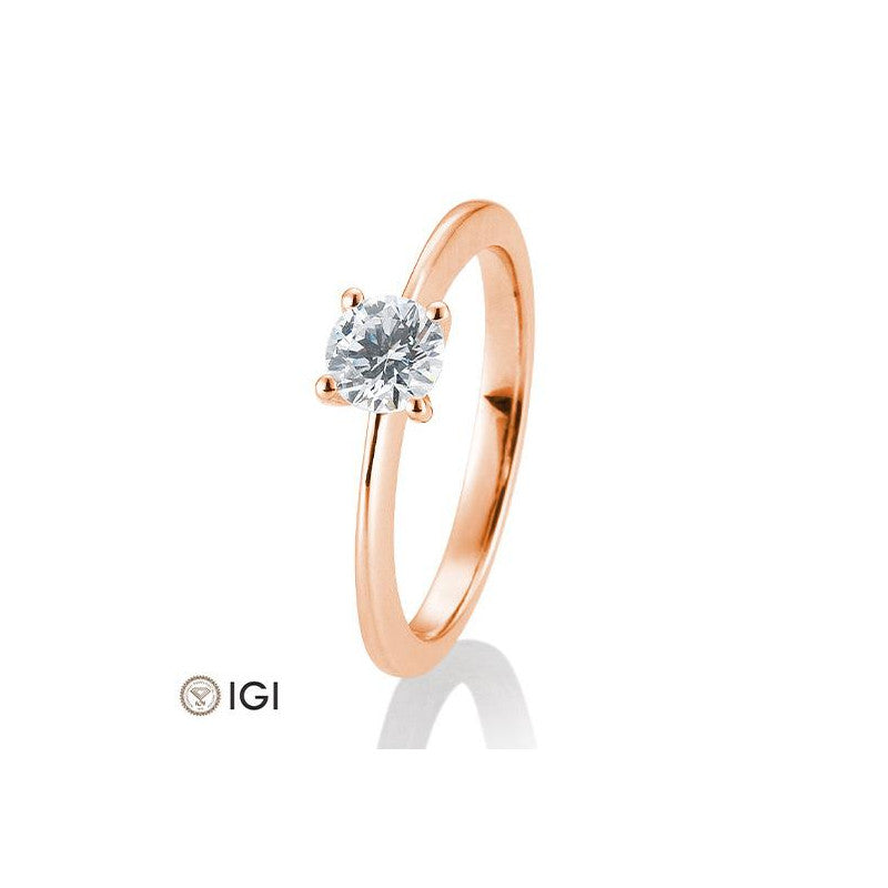 18 Karat Solitär-Ring 4er Krappe 0,40-0.60 ct. - 41057350