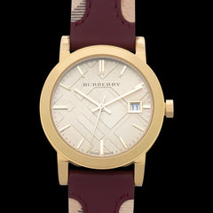 Burberry BU9111 Damen Uhr – Gold & Rot