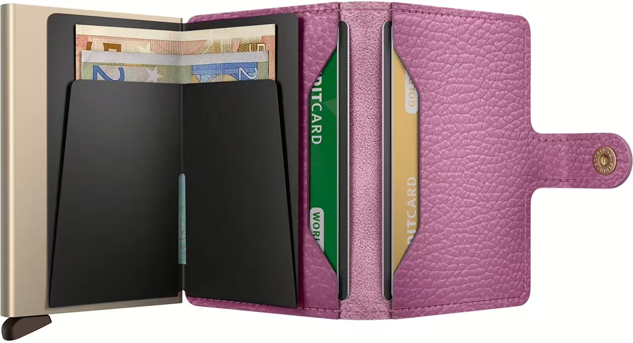 Secrid Miniwallet Pebble mit Gravur - MPe Pebble Orchid