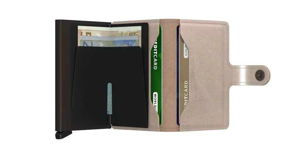 Secrid MMe Miniwallet Metalic Champagne Brown