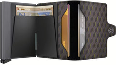 Secrid Twinwallet Optical mit Gravur - TOp-Grey-Yellow