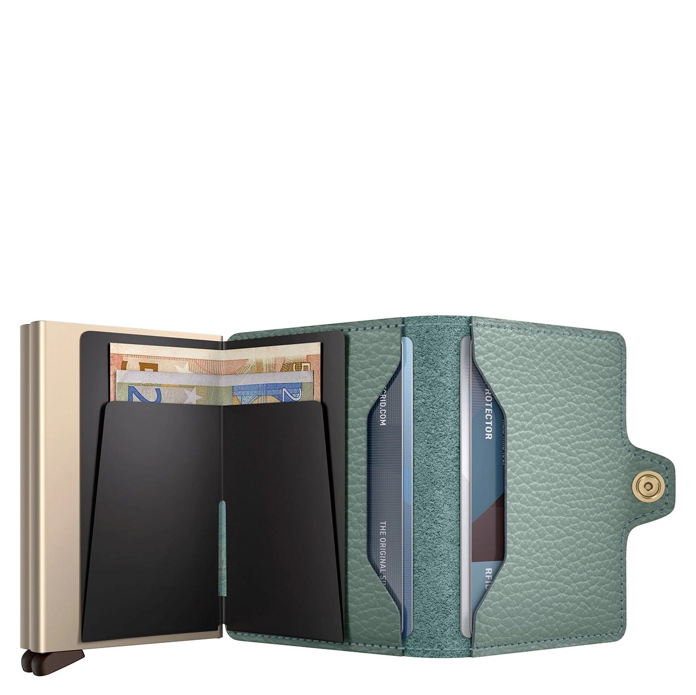 Secrid Twinwallet Pebble mit Gravur - TPe-Sea Green