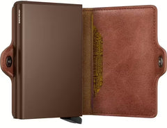 Secrid Twinwallet Vintage mit Gravur - TV-Cognac-Brown