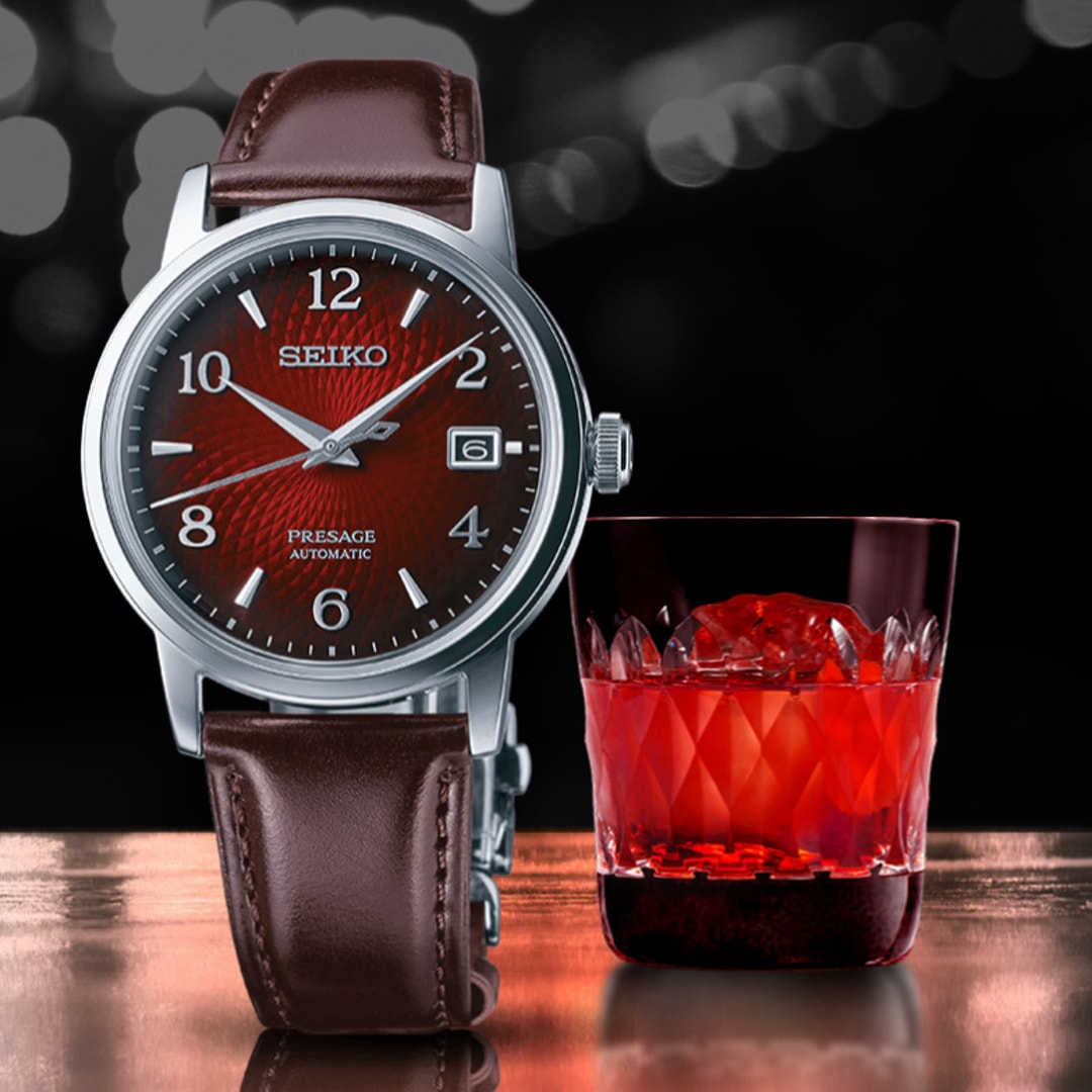 Seiko Presage Automatik Negroni Cocktail Time Unisexuhr - SRPE41J1