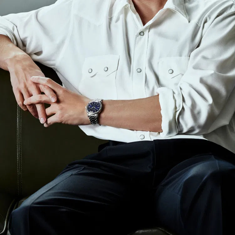 Seiko Presage Style 60's Automatik Blau 39.5mm Herrenuhr - SRPL07J1