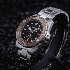 Seiko Prospex Compact Solar Diver Braun Unisexuhr - SNE571P1