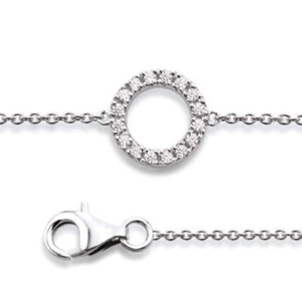Silber Armband mit Zirkonia - 6270.03178/1800