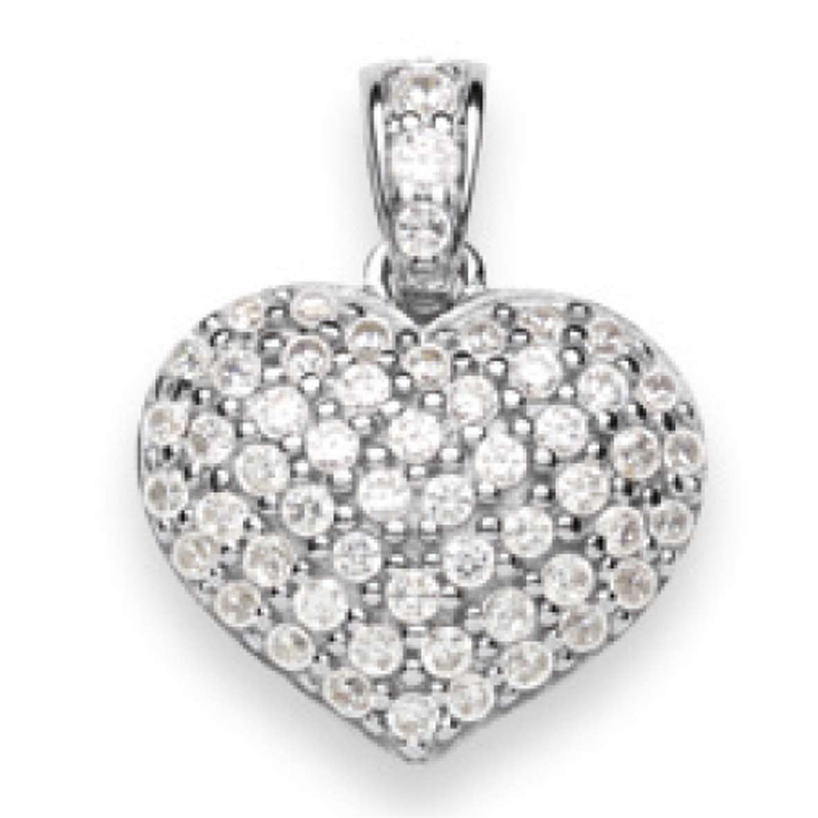 Silver classics 2021 Anhänger Silber 925 weiss – Herz Motiv- 6256.08715/0001