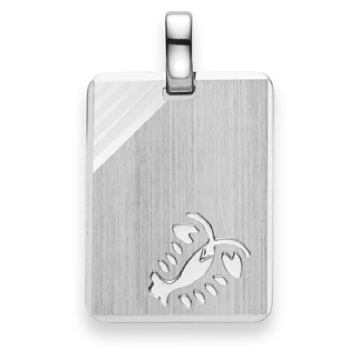 Silver Classics 2021 Krebs Anhänger 925 Silber Weiss 19 × 14 mm matt/poliert - 6254.06046/0700