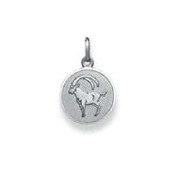 Silver Classics 2021 Steinbock Anhänger 925 Silber Weiss 12 mm matt/poliert - 6254.06052/0100