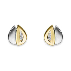 Silver Classics Ohrstecker Silber 925 Bicolor Zirkonia – 6562.03511/0001