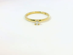 Bague de fiançailles Linden en or jaune 18 carats 750 millièmes et diamants - YZ0004287