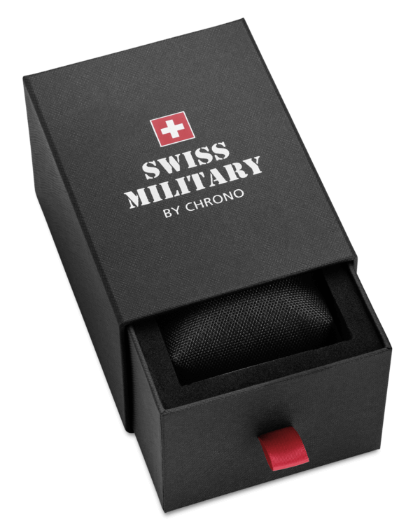 Swiss Military Klassische Chronographenuhr Schwarz Bicolor - SM34107.05