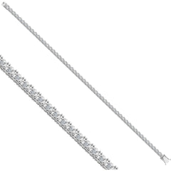 Tennisarmband mit 1.09 ct Diamanten in 585 oder 750 Weissgold