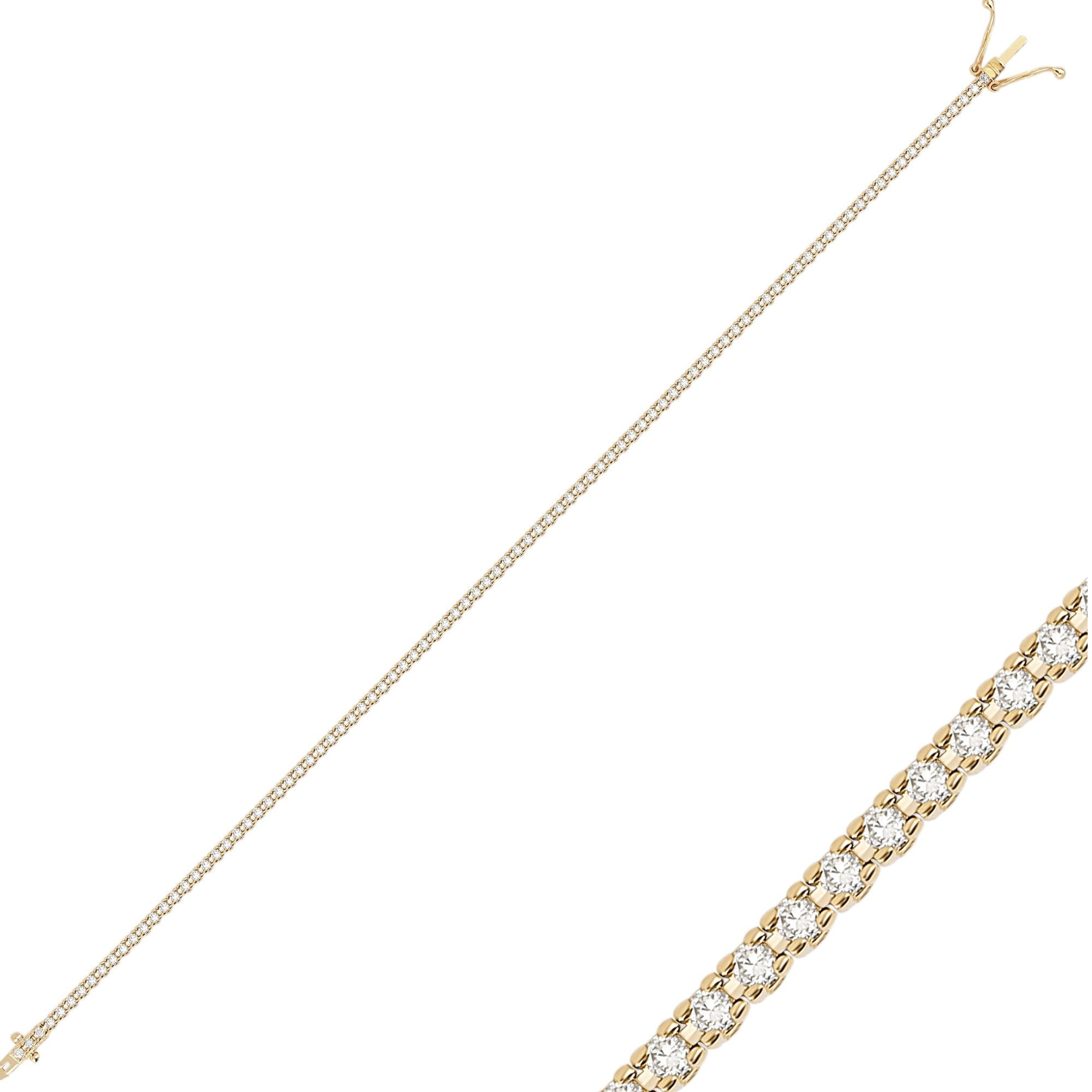 Tennisarmband mit 1.15 ct Diamanten in 585 oder 750 Weissgold