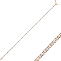 Tennisarmband mit 1.15 ct Diamanten in 585 oder 750 Weissgold