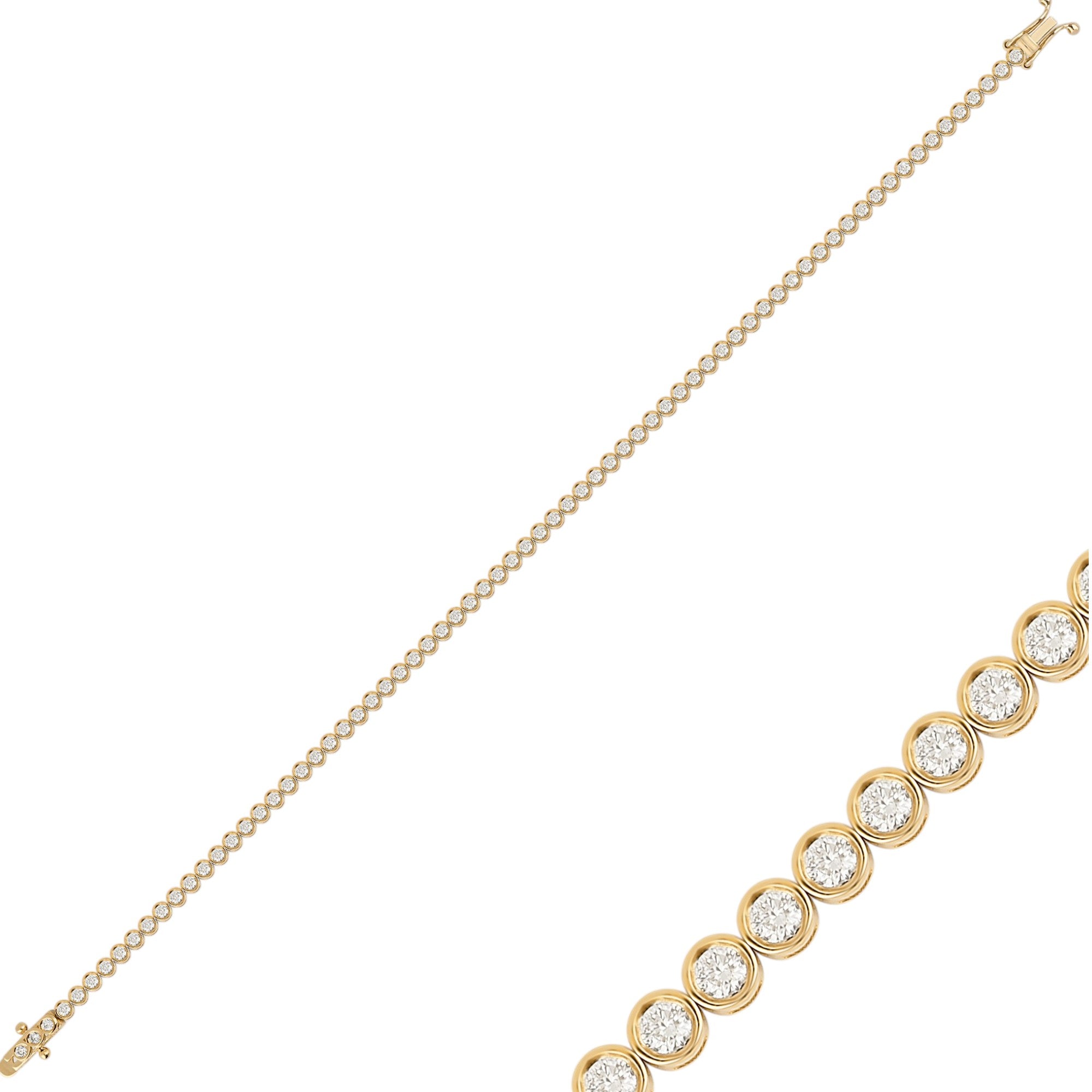 Tennisarmband mit 1.17 ct Diamanten in 585 oder 750 Weissgold