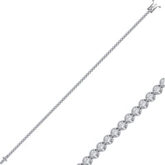 Tennisarmband mit 1.20 ct Diamanten in 585 oder 750 Weissgold