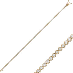 Tennisarmband mit 1.20 ct Diamanten in 585 oder 750 Weissgold