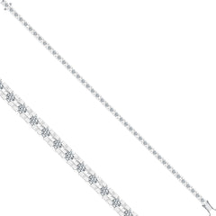 Tennisarmband mit 2.15 ct Diamanten in 585 oder 750 Weissgold