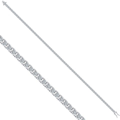 Tennisarmband mit 2.90 ct Diamanten in 585 oder 750 Weissgold