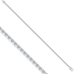 Tennisarmband mit 2.98 ct Diamanten in 585 oder 750 Weissgold