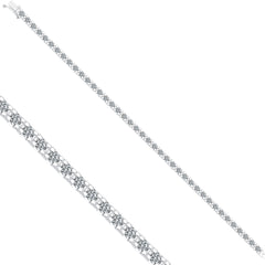 Tennisarmband mit 5.68 ct Diamanten in 585 oder 750 Weissgold
