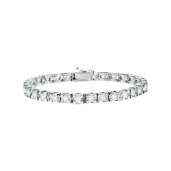 Tennisarmband mit 7.09 ct Diamanten in 585 oder 750 Weissgold