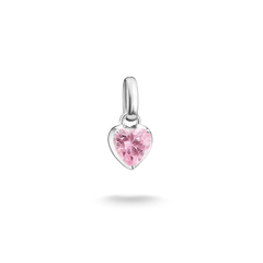 THOMAS SABO Charm-Anhänger Herz Geburtsstein Silber