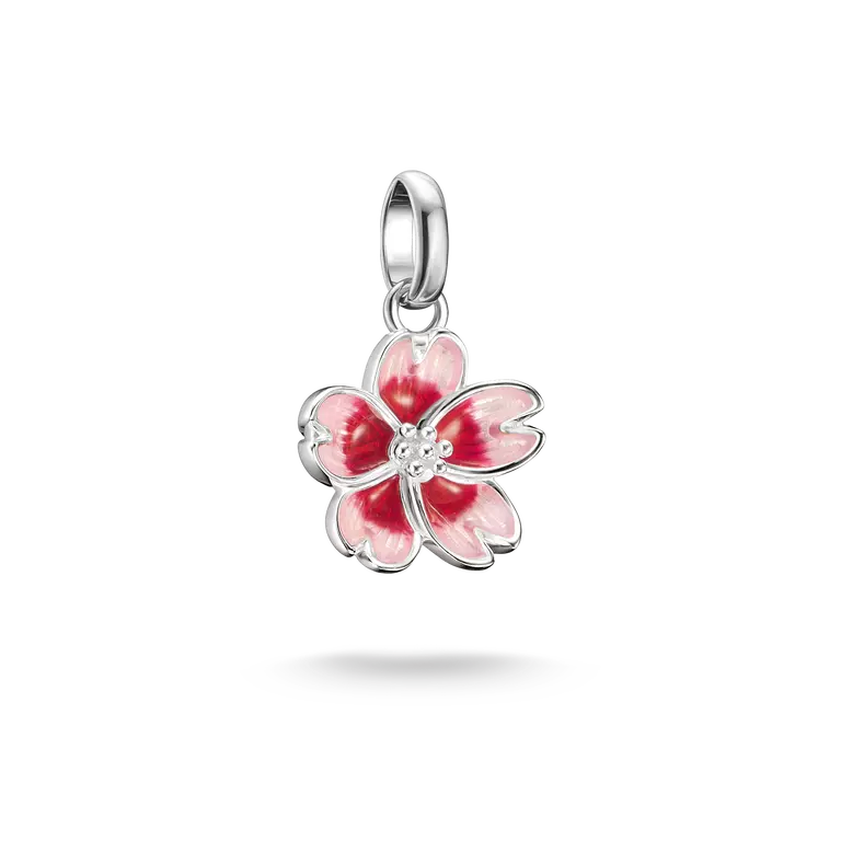 THOMAS SABO Charm-Anhänger Kirschblüte Connect Silber&nbsp;