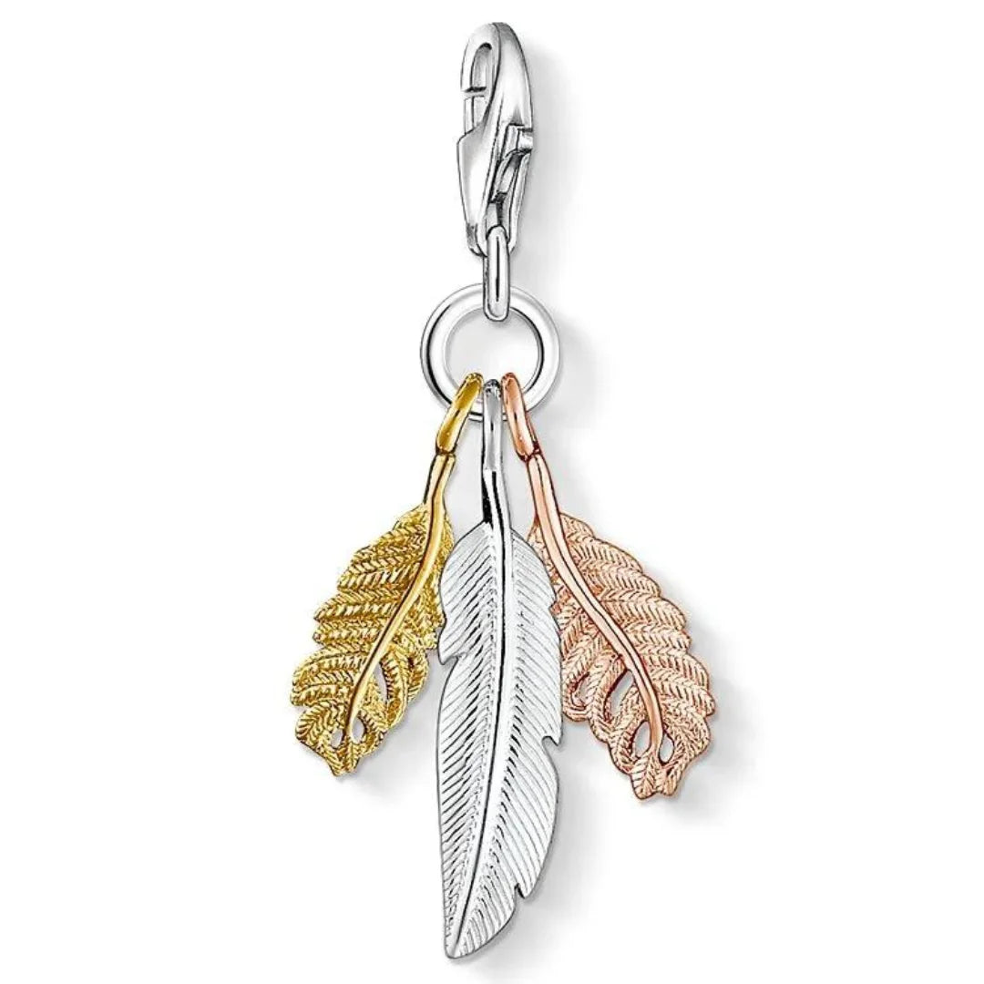 Thomas Sabo Damen Charm-Anhänger Federn - 1010-431-12