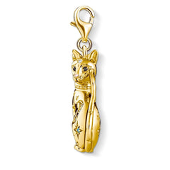 Thomas Sabo Damen Charm-Anhänger Katze Sternenbild Gold - 1838-471-7