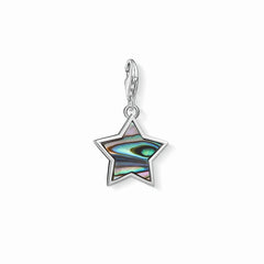 Thomas Sabo Damen Charm-Anhänger Stern Abalone Perlmutt Türkis - 1533-509-7