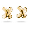 THOMAS SABO Classic Ohrstecker in gekreuzter Form, 18k vergoldet