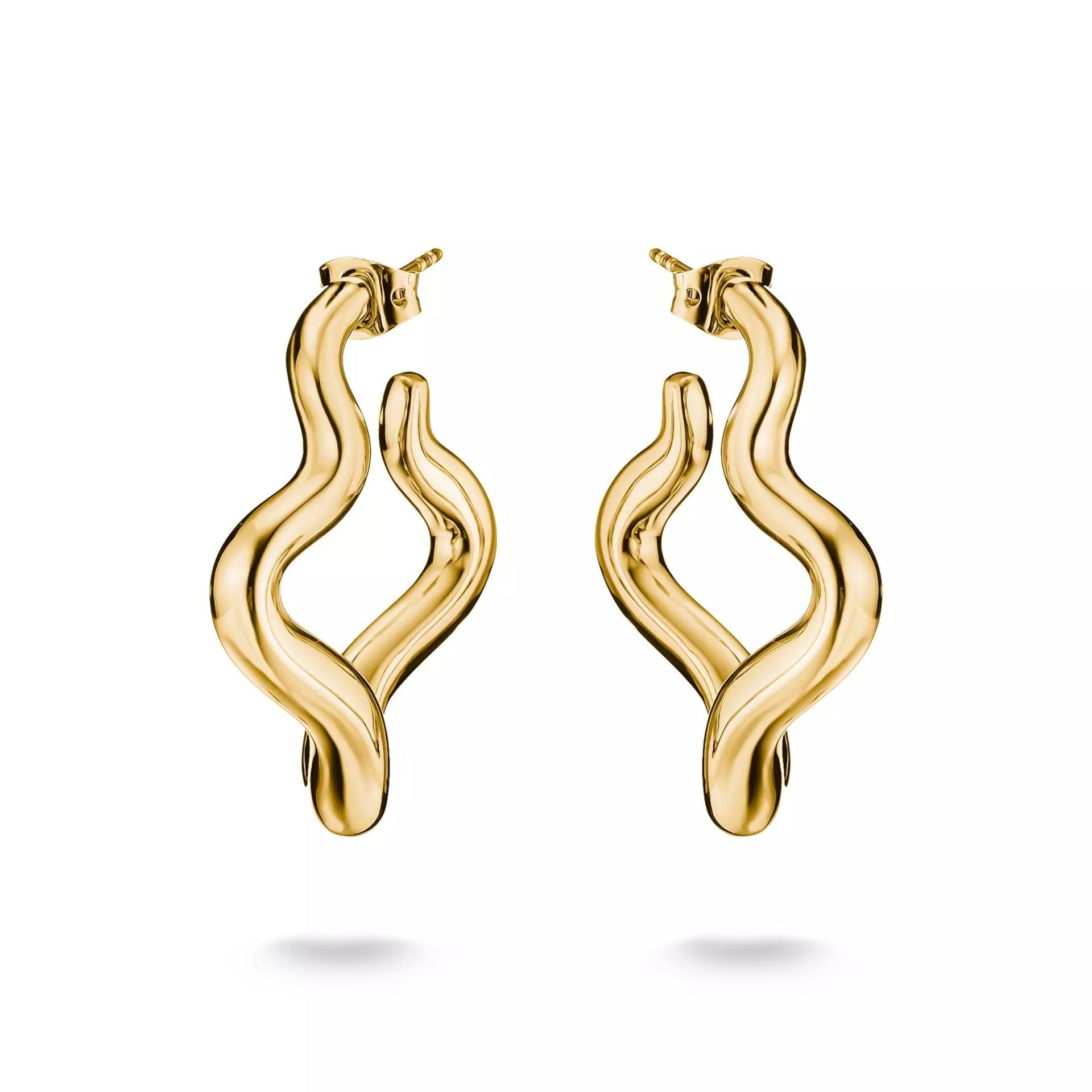 Thomas Sabo Creolen in Wellenform 18K Vergoldet