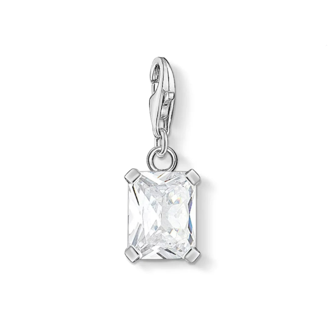 Thomas Sabo Damen Charm-Anhänger Weisser Stein - 1849-051-14