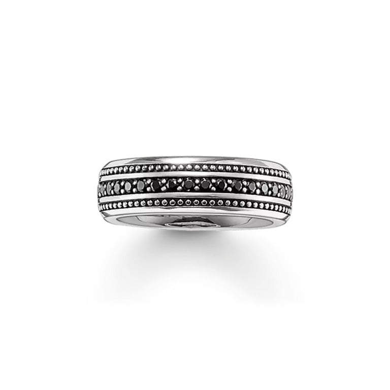 Thomas Sabo Eternityring mit schwarzen Zirkonia - TR2004-051-11-62