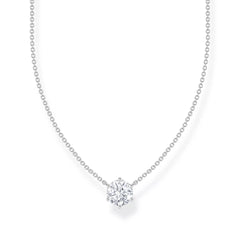 Thomas Sabo Halskette mit weissem Zirkonia-Anhänger Silber 925 – KE2210-051-14-L45V