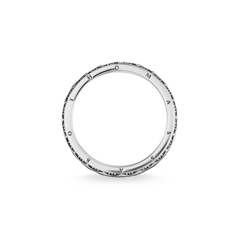 Thomas Sabo Ring mit schwarzen Zirkonia - TR2106-643-11-58