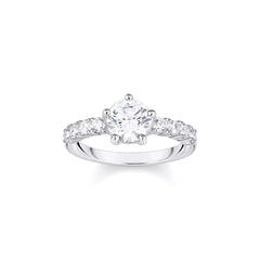 Thomas Sabo Solitärring Silber 925 mit weissen Zirkonia – TR2440-051-14