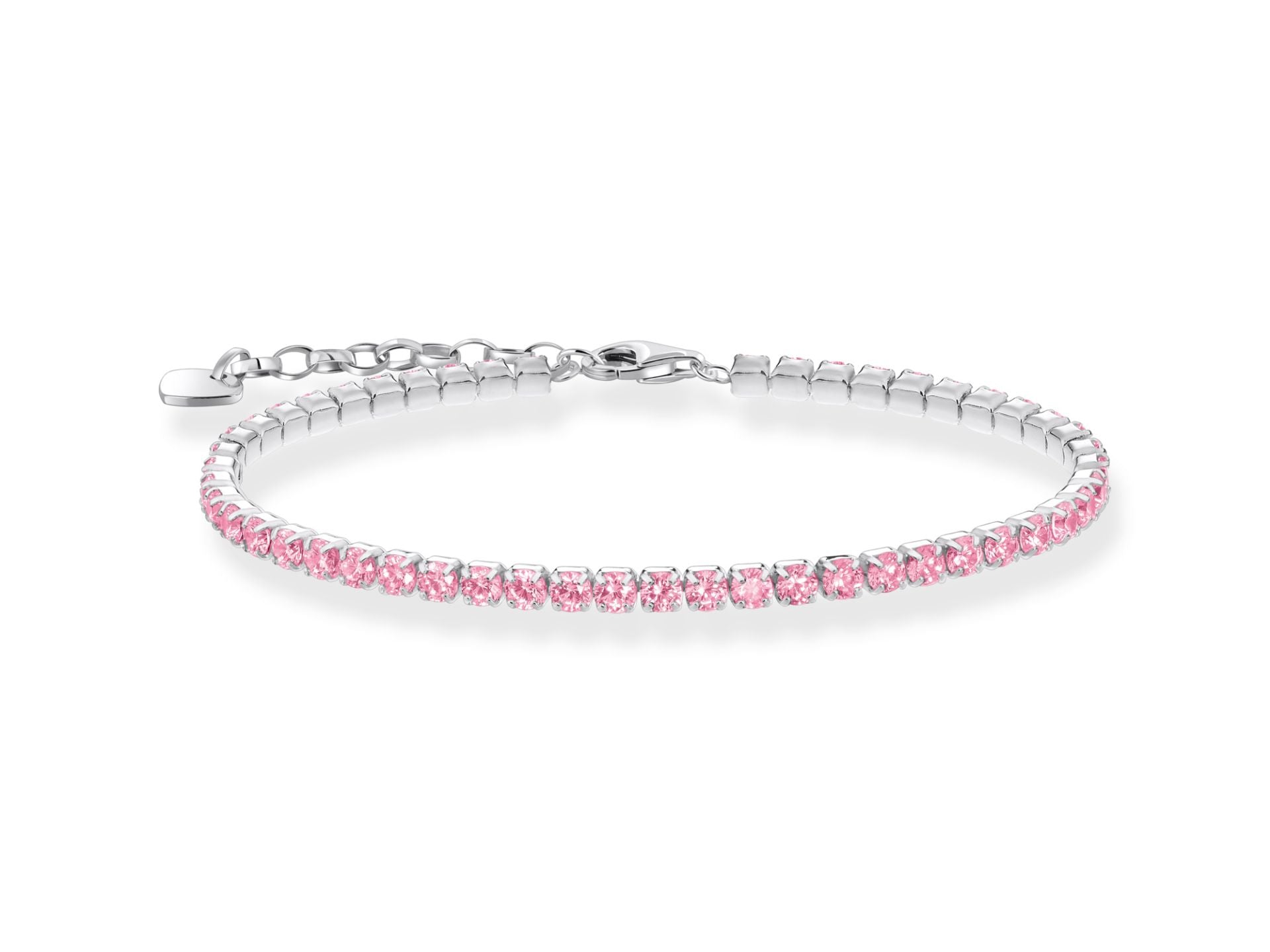 Thomas Sabo Sparkling Pink Tennisarmband Silber 925 mit pinkfarbenen Zirkonia – A2167-051-9-L19V