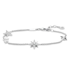 Thomas Sabo Sterling Silver Glam & Soul Damenarmband Sterne Silber - A1916-051-14-L19v