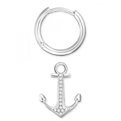 Thomas Sabo Sterling Silver Glam & Soul Damen Creolen Anker - CR634-051-14