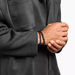 Thomas Sabo Talisman-Armband Tigerauge & Obsidian 19 cm - A2182-806-7-L19