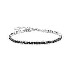 Thomas Sabo Tennisarmband Silber 925 mit schwarzen Zirkonia – A2167-643-11-L19V
