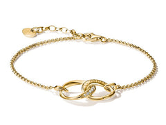 Thomas Sabo Together Damenarmband 18K Vergoldet mit weissen Zirkonia