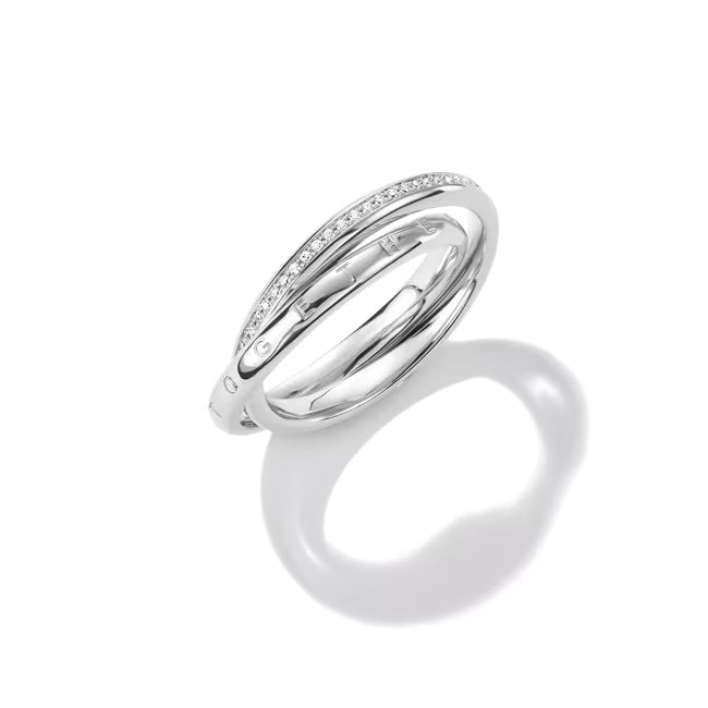 Thomas Sabo Together Doppelring Silber 925 mit weissen Zirkonia – TR2548-051-14